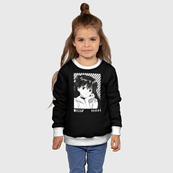 Свитшот детский Аска ева 02, цвет: 3D-белый — фото 2