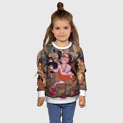 Свитшот детский BRING ME THE HORIZON ART, цвет: 3D-белый — фото 2
