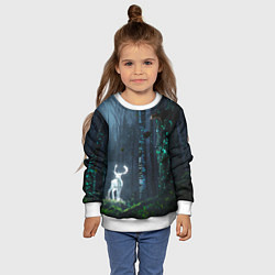 Свитшот детский Олень, цвет: 3D-белый — фото 2