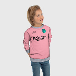Свитшот детский BARCELONA резервная 2021, цвет: 3D-меланж — фото 2
