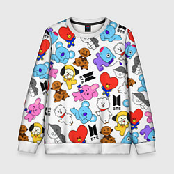 Свитшот детский BTS BT21, цвет: 3D-белый