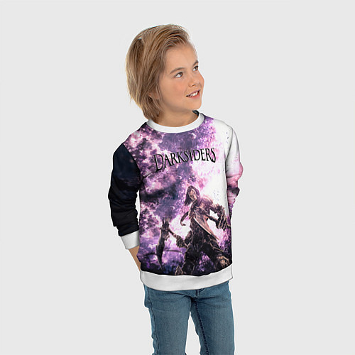 Детский свитшот Darksiders 2 / 3D-Белый – фото 3