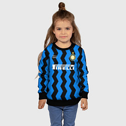 Свитшот детский INTER домашняя 2021, цвет: 3D-черный — фото 2
