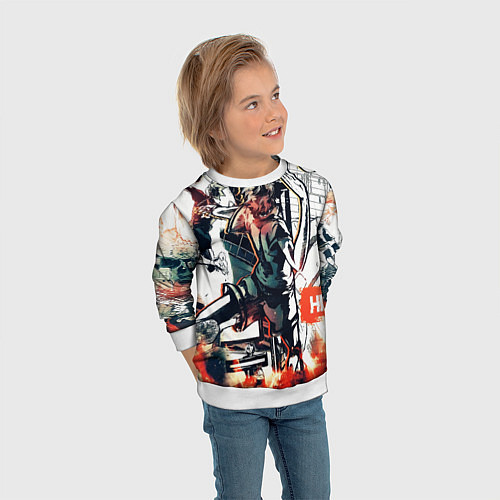 Детский свитшот Haikyu Haikyuu Haikuu / 3D-Белый – фото 3