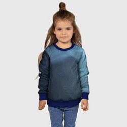 Свитшот детский Дымчатый, цвет: 3D-синий — фото 2
