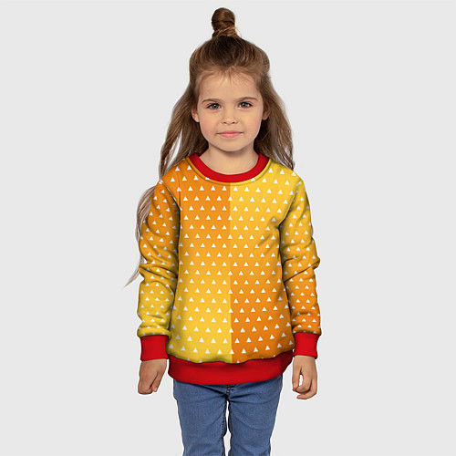 Детский свитшот ЗЕНИЦУ КИМОНО / 3D-Красный – фото 4