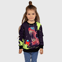 Свитшот детский AMONG US - MONSTER, цвет: 3D-черный — фото 2
