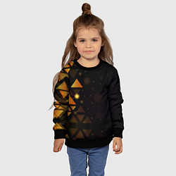 Свитшот детский Geometry, цвет: 3D-черный — фото 2