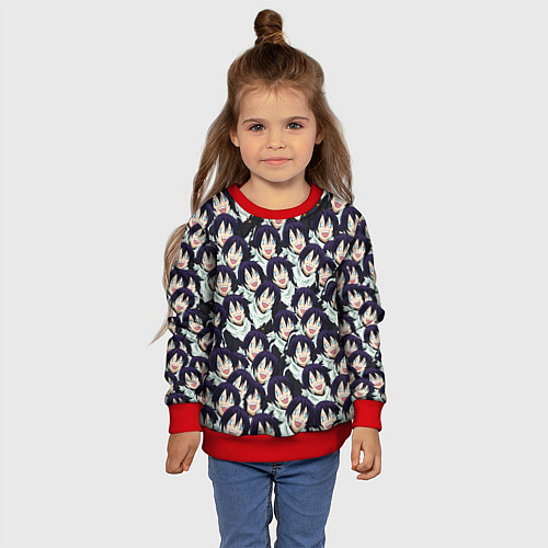 Детский свитшот ЯТО БЕЗДОМНЫЙ БОГ / 3D-Красный – фото 4