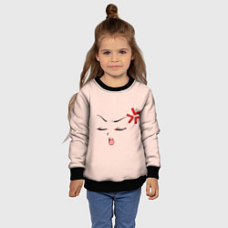Свитшот детский Pleasure anime face, цвет: 3D-черный — фото 2