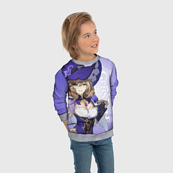 Свитшот детский GENSHIN IMPACT, ЛИЗА, цвет: 3D-меланж — фото 2