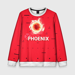 Свитшот детский Phoenix, цвет: 3D-белый