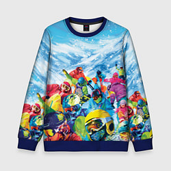 Детский свитшот Палитра сноуборд