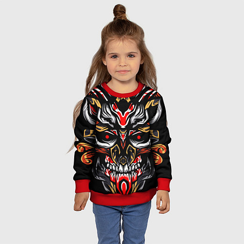 Детский свитшот Dark Knight / 3D-Красный – фото 4