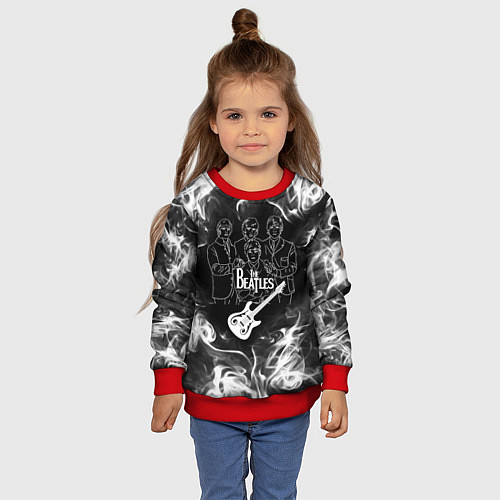 Детский свитшот The Beatles / 3D-Красный – фото 4