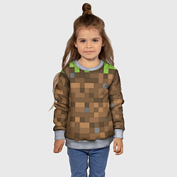 Свитшот детский Minecraft камуфляж, цвет: 3D-меланж — фото 2