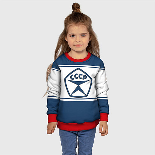 Детский свитшот СССР / 3D-Красный – фото 4