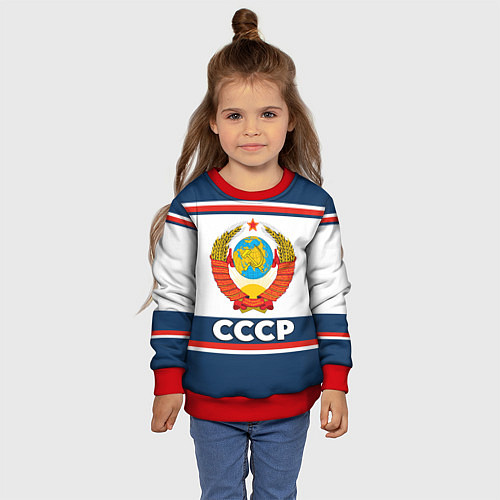 Детский свитшот СССР / 3D-Красный – фото 4