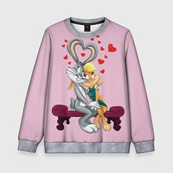 Свитшот детский Looney Tunes, цвет: 3D-меланж