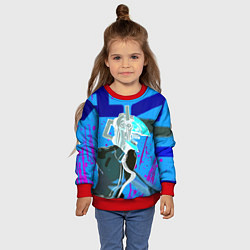 Свитшот детский Человек Бензопила, цвет: 3D-красный — фото 2