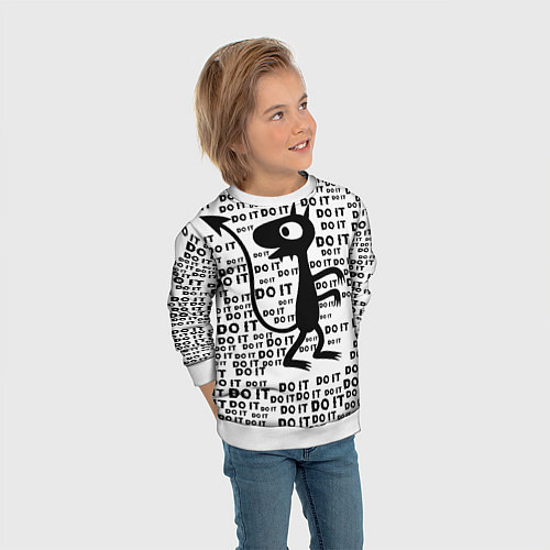 Детский свитшот Люси / 3D-Белый – фото 3