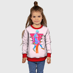 Свитшот детский Евангилион, цвет: 3D-красный — фото 2