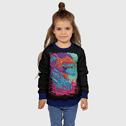 Свитшот детский Hyper beast art, цвет: 3D-синий — фото 2