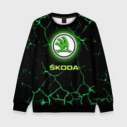 Свитшот детский SKODA, цвет: 3D-черный