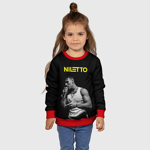 Детский свитшот НИЛЕТТО / 3D-Красный – фото 4