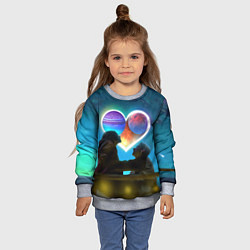 Свитшот детский Ваня Дмитриенко Венера-Юпитер, цвет: 3D-меланж — фото 2