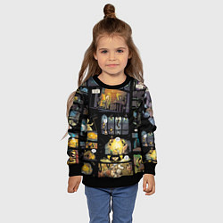 Свитшот детский LITTLE NIGHTMARES, цвет: 3D-черный — фото 2