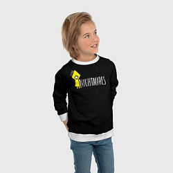 Свитшот детский Little Nightmares, цвет: 3D-белый — фото 2