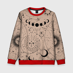 Свитшот детский Звездное небо, цвет: 3D-красный