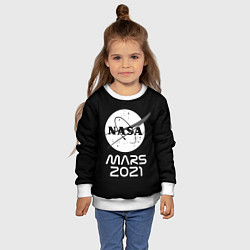 Свитшот детский NASA Perseverance, цвет: 3D-белый — фото 2