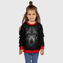 Свитшот детский Evil Wolf, цвет: 3D-красный — фото 2