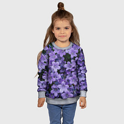 Свитшот детский Фиолетовый цвет весны, цвет: 3D-меланж — фото 2