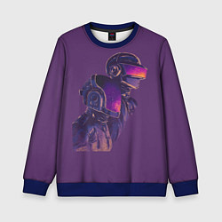Свитшот детский Daft Punk, цвет: 3D-синий