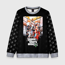 Свитшот детский Grand Theft Auto five, цвет: 3D-меланж