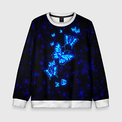 Детский свитшот Неоновые бабочки