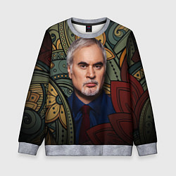 Свитшот детский Меладзе Цветы Мандала, цвет: 3D-меланж