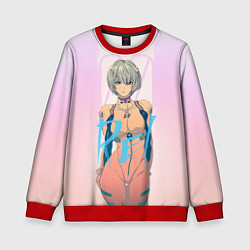 Свитшот детский Rei Ayanami, цвет: 3D-красный