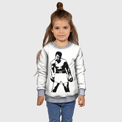 Свитшот детский The Greatest Muhammad Ali, цвет: 3D-меланж — фото 2