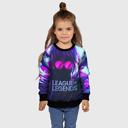 Свитшот детский Evelynn LOL, цвет: 3D-черный — фото 2