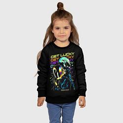 Свитшот детский DAFT PUNK, цвет: 3D-черный — фото 2