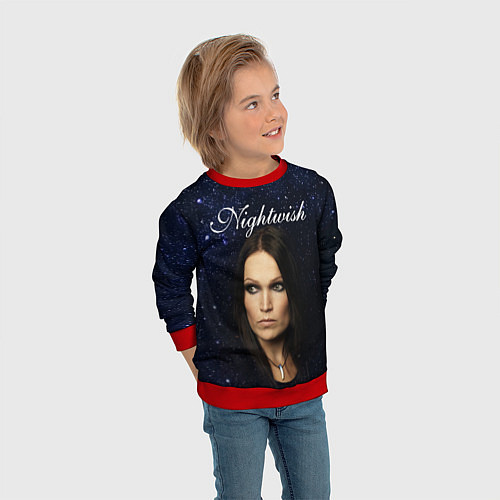 Детский свитшот Nightwish Tarja Turunen Z / 3D-Красный – фото 3