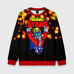 Свитшот детский Brawl StarsStu, цвет: 3D-красный