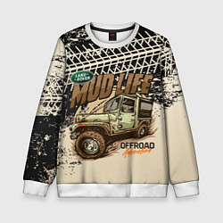 Свитшот детский LAND ROVER, цвет: 3D-белый