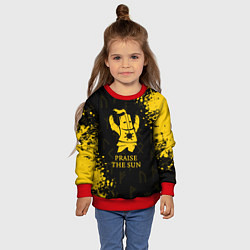 Свитшот детский DARK SOULS ТЁМНЫЕ ДУШИ, цвет: 3D-красный — фото 2