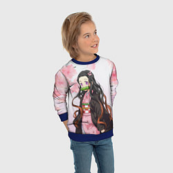 Свитшот детский НЕЗУКА NEZUKO, цвет: 3D-синий — фото 2