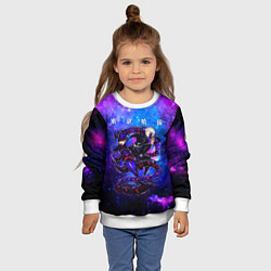 Свитшот детский Какуджа Токийский гуль, цвет: 3D-белый — фото 2